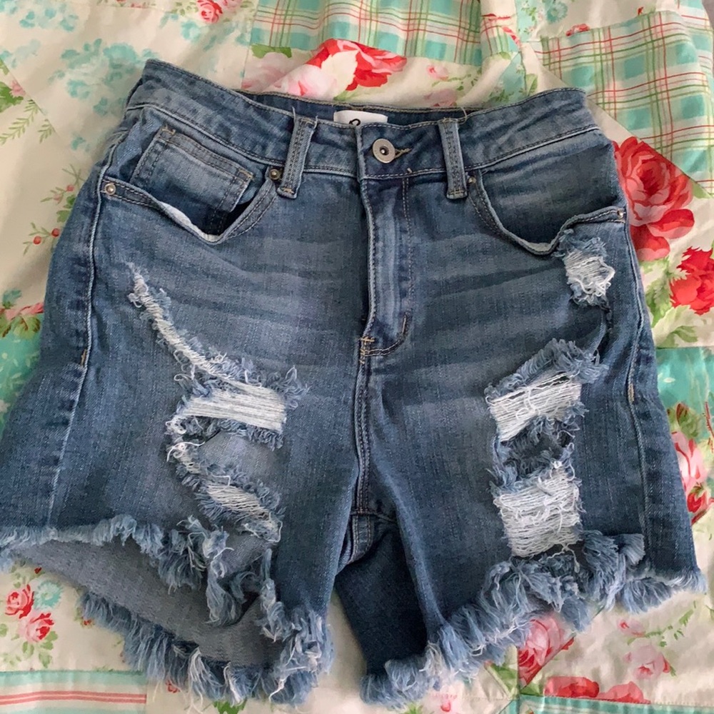 Denim shorts